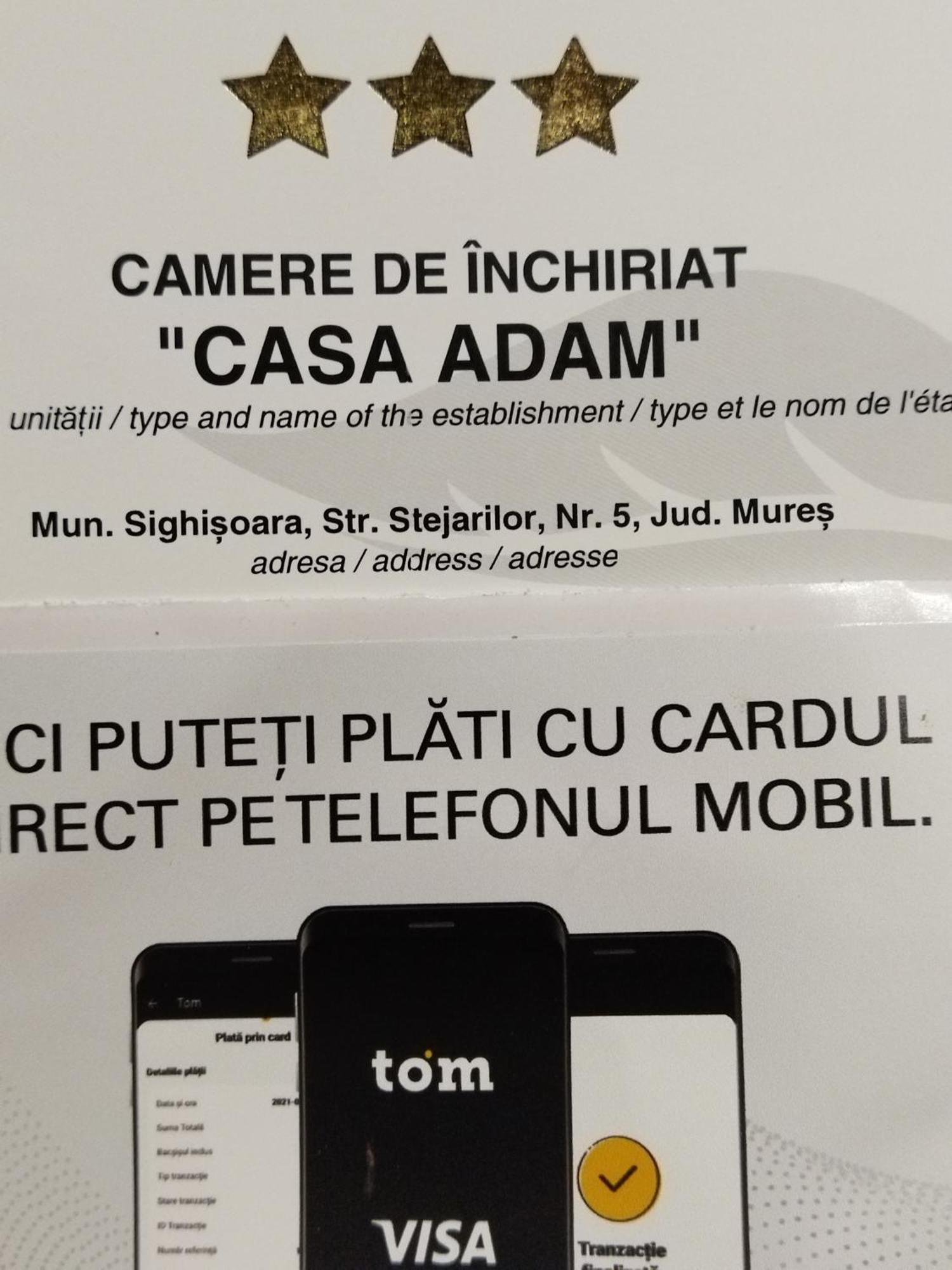 מלון סיגישוארה Casa Adam מראה חיצוני תמונה